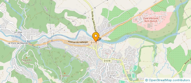 localisation de l'entreprise LE MARCHE DE L ECONOMIE DU PONT  CERET