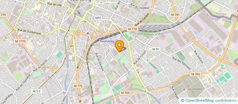 localisation de l'entreprise LE MARCHE DE L'EPEULE  ROUBAIX