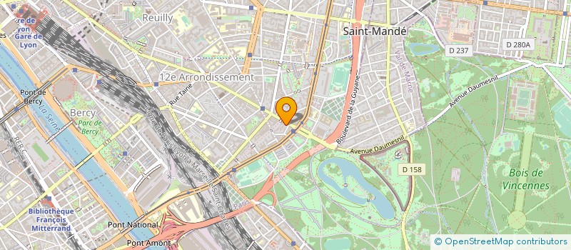 localisation de l'entreprise LE MARCHE DE LA PORTE DOREE  PARIS