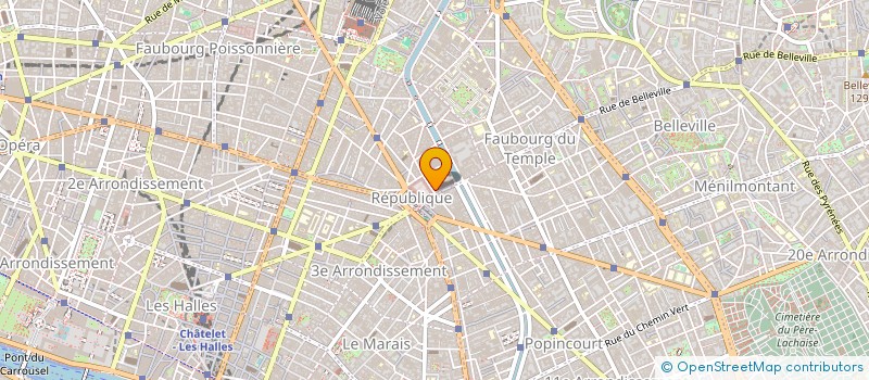localisation de l'entreprise LE MARCHE DE LA REPUBLIQUE à PARIS