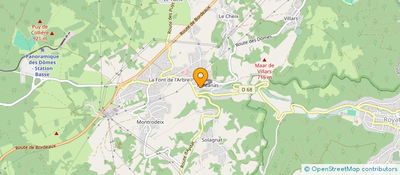 localisation de l'entreprise LE MARCHE DE NATHALIE  ORCINES