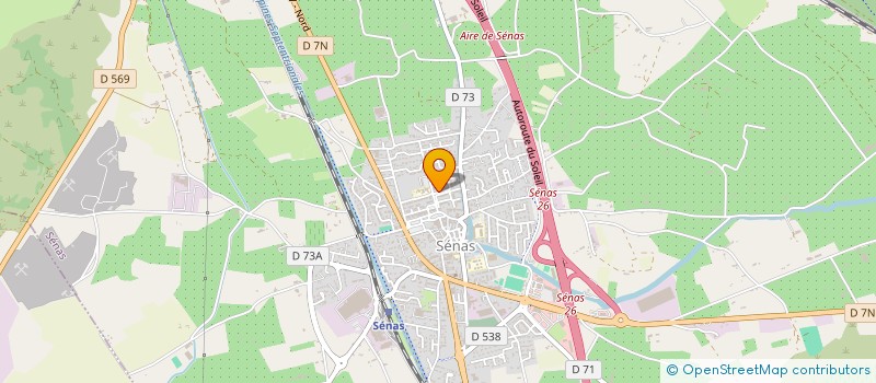 localisation de l'entreprise LE MARCHE DE NOEL  SENAS