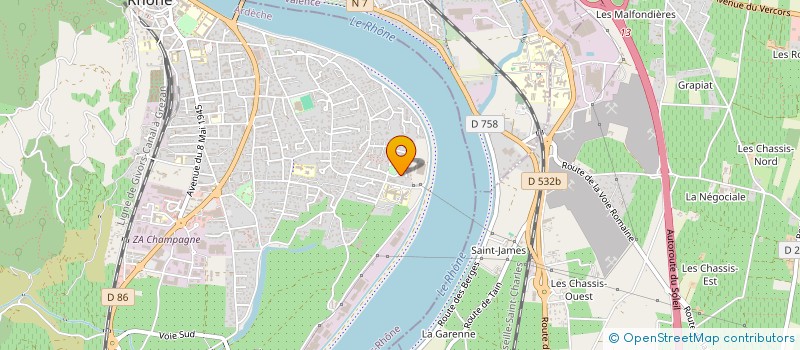 localisation de l'entreprise LE MARCHE DE NOEL A TOURNON SUR RHONE à TOURNON-SUR-RHONE