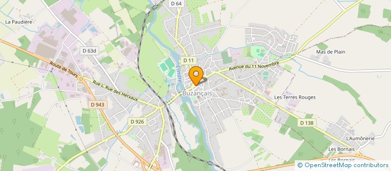 localisation de l'entreprise LE MARCHE DE VALENTIN à BUZANCAIS