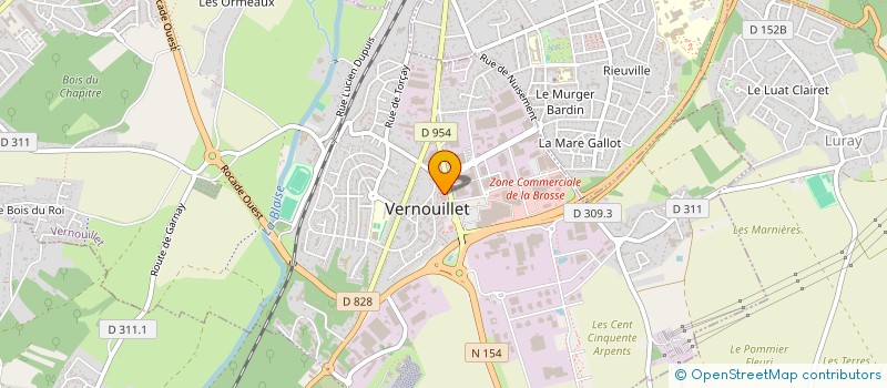localisation de l'entreprise LE MARCHE DE VERNOUILLET  VERNOUILLET
