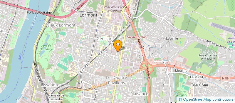 localisation de l'entreprise LE MARCHE DES 4 EPIS à LORMONT