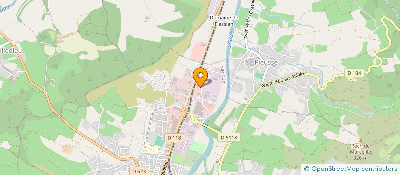 localisation de l'entreprise LE MARCHE DES SAVEURS  LIMOUX