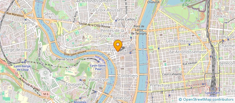 localisation de l'entreprise LE MARCHE DES TERREAUX à LYON