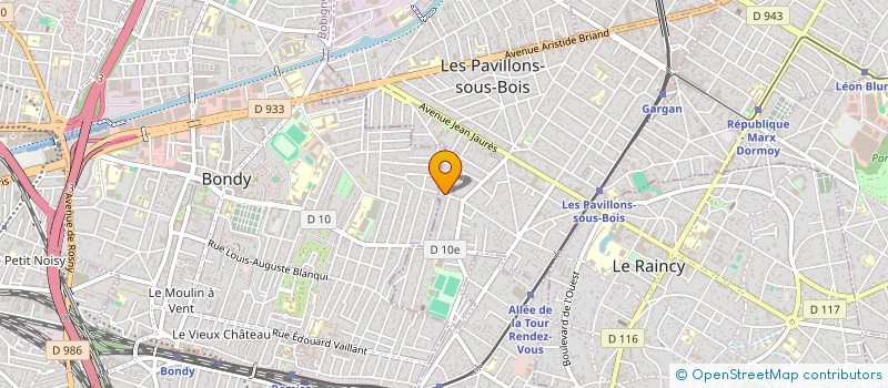 localisation de l'entreprise LE MARCHE DU BATIEMNT à LES PAVILLONS-SOUS-BOIS