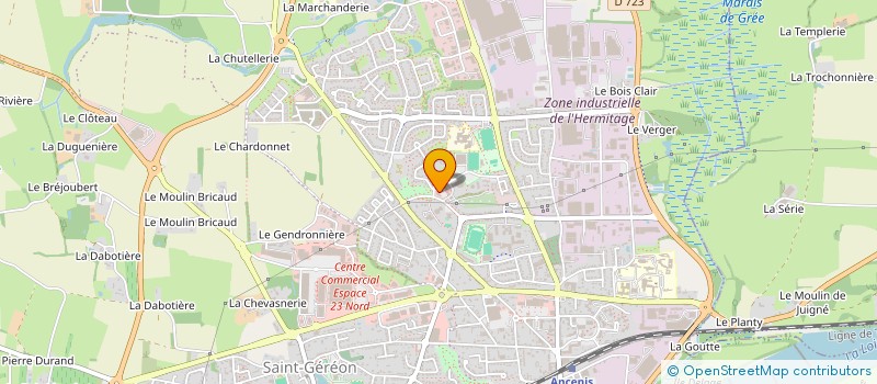 localisation de l'entreprise LE MARCHE DU BOIS JAUNI  ANCENIS-SAINT-GEREON