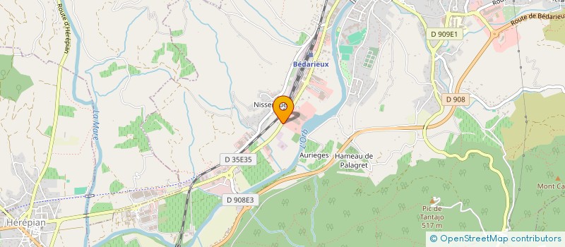 localisation de l'entreprise LE MARCHE DU CAROUX à VILLEMAGNE L'ARGENTIERE