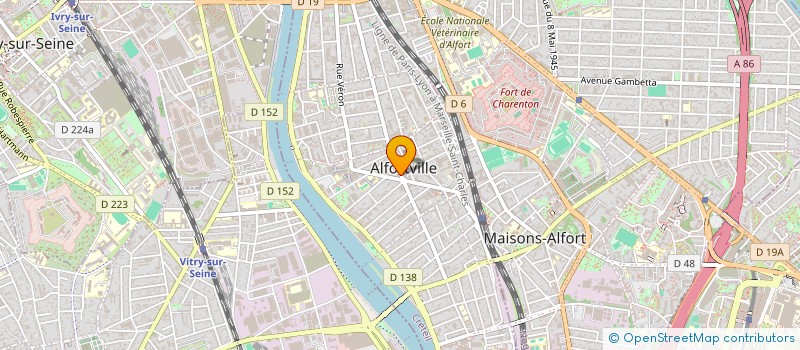 localisation de l'entreprise LE MARCHE DU CENTRE à ALFORTVILLE