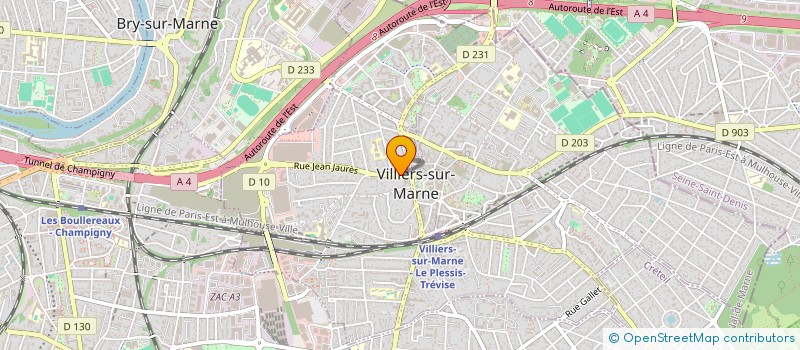 localisation de l'entreprise LE MARCHE DU COIN  VILLIERS-SUR-MARNE