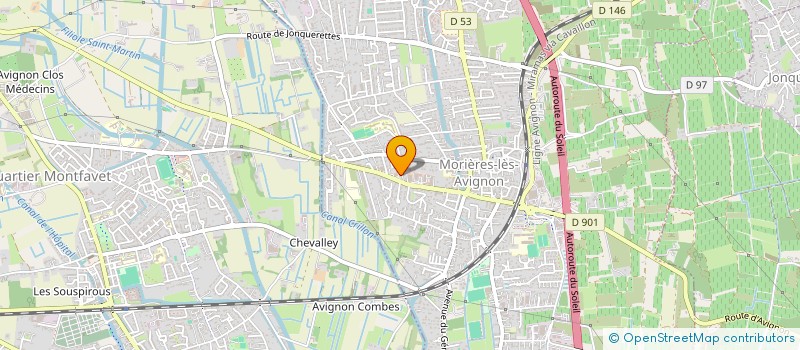 localisation de l'entreprise LE MARCHE DU COIN  MORIERES-LES-AVIGNON