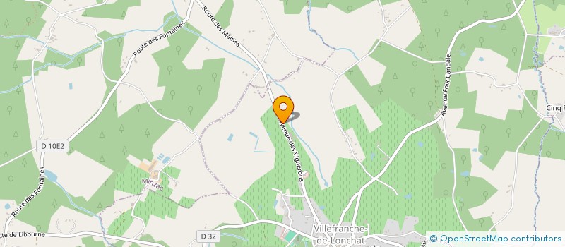 localisation de l'entreprise LE MARCHE DU COIN  VILLEFRANCHE-DE-LONCHAT