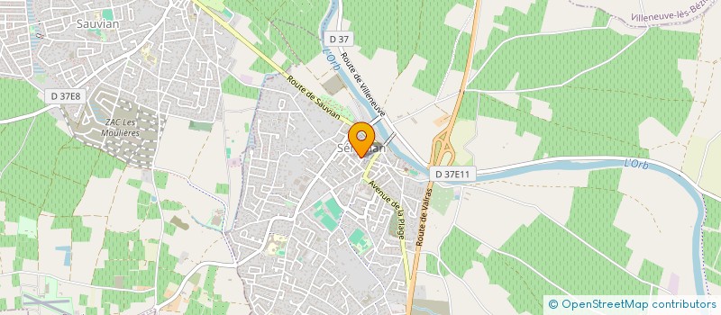 localisation de l'entreprise LE MARCHE DU JOUR  SERIGNAN