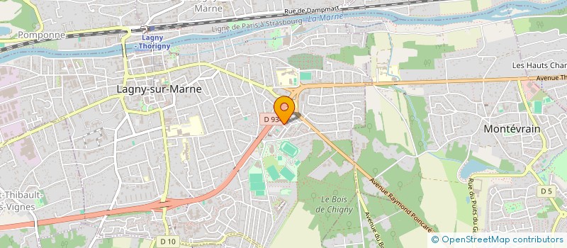 localisation de l'entreprise LE MARCHE DU PAIN  LAGNY-SUR-MARNE