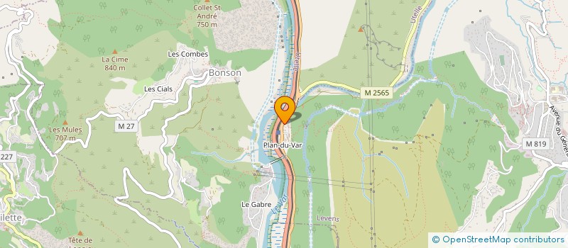 localisation de l'entreprise LE MARCHE DU PLAN à LEVENS