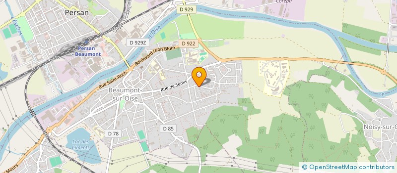 localisation de l'entreprise LE MARCHE DU SOLEIL à BEAUMONT-SUR-OISE