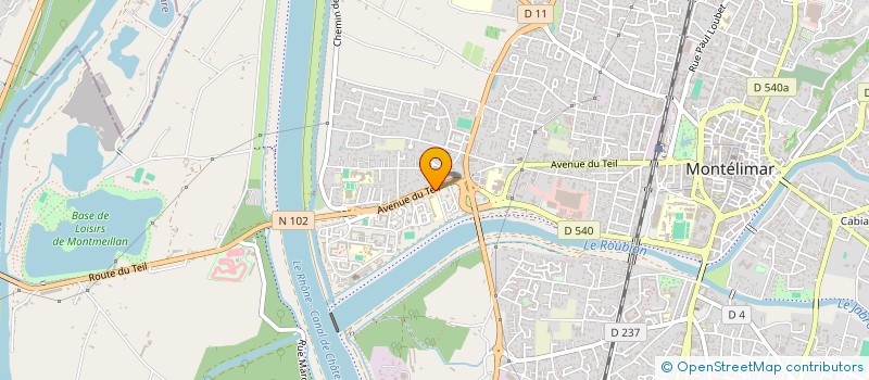 localisation de l'entreprise LE MARCHE DU SOLEIL à MONTELIMAR