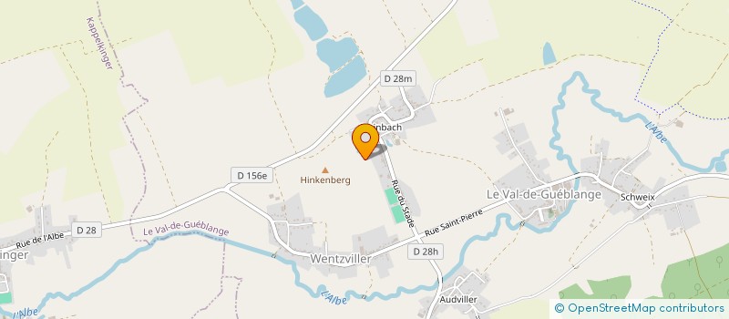 localisation de l'entreprise LE MARCHE DU VAL  LE VAL-DE-GUEBLANGE