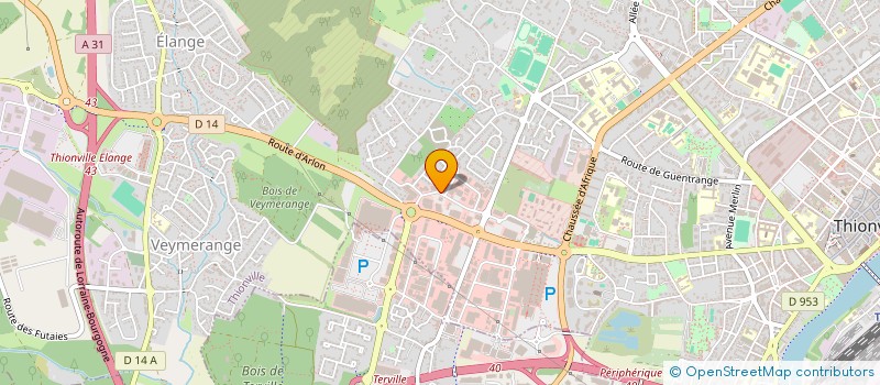 localisation de l'entreprise LE MARCHE DU VIN à THIONVILLE