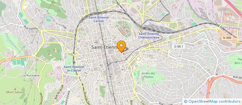 localisation de l'entreprise LE MARCHE GOURO  SAINT-ETIENNE