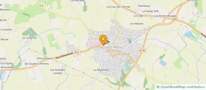 localisation de l'entreprise LE MARCHE MELORIEN à SAINT-MELOIR-DES-ONDES