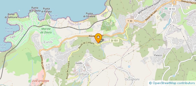 localisation de l'entreprise LE MARCHE PLEIN AIR à CORBARA