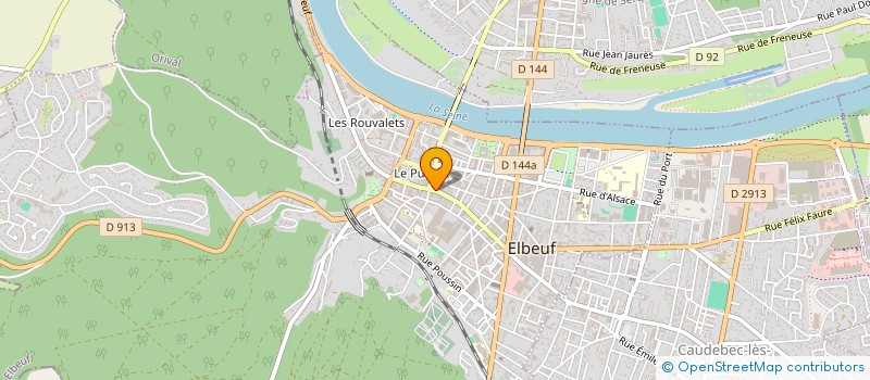 localisation de l'entreprise LE MARCHE POPULAIRE  ELBEUF