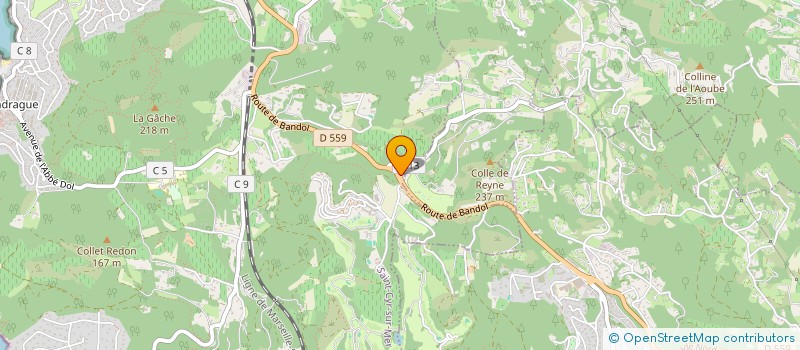 localisation de l'entreprise LE MARCHE PROVENCAL à SAINT-CYR-SUR-MER