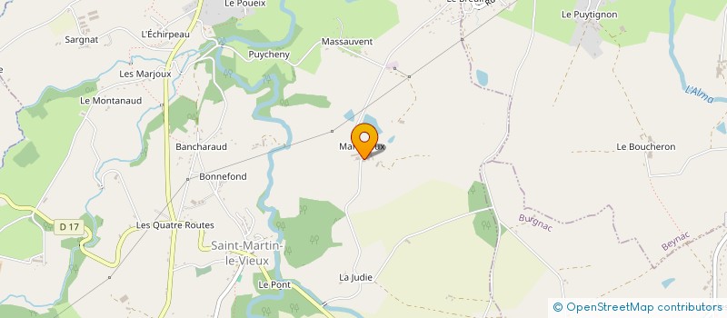 localisation de l'entreprise LE MARDALOUX  SAINT-MARTIN-LE-VIEUX