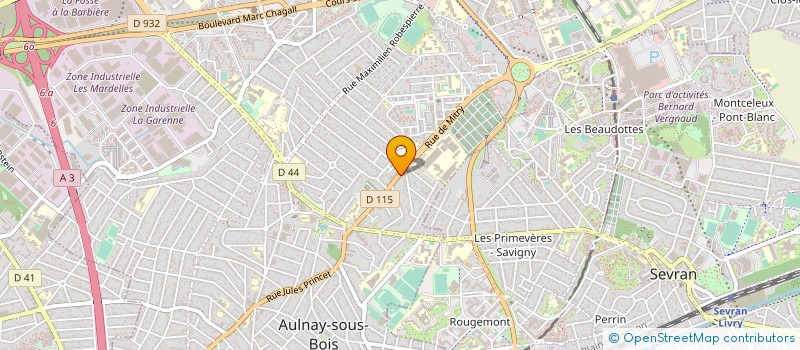 localisation de l'entreprise LE MARENA à AULNAY SOUS BOIS