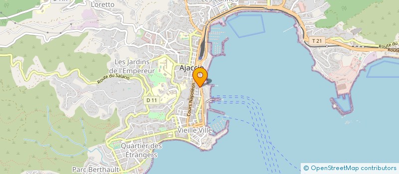 localisation de l'entreprise LE MARGONAJO à AJACCIO