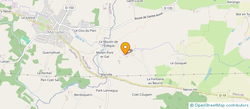 localisation de l'entreprise LE MARHOLLEC à PLESCOP
