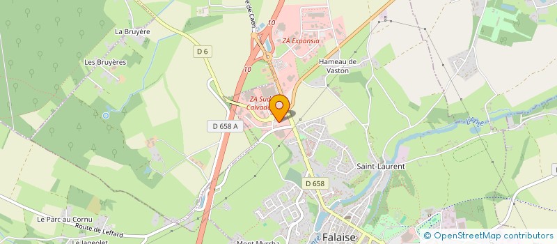 localisation de l'entreprise LE MARIAGE A.FALAISE  FALAISE