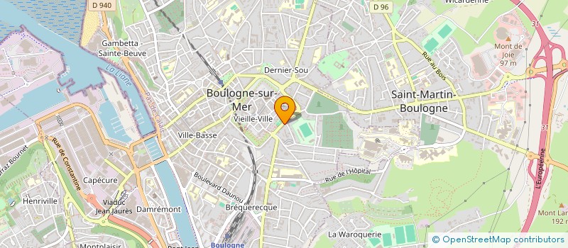 localisation de l'entreprise LE MARIGNAN  BOULOGNE-SUR-MER