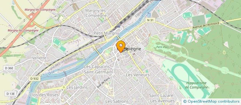 localisation de l'entreprise LE MARIGNY à COMPIEGNE