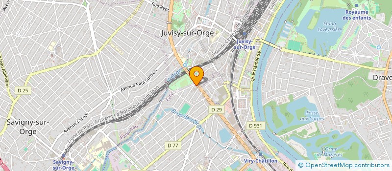 localisation de l'entreprise LE MARIGNY à VIRY-CHATILLON