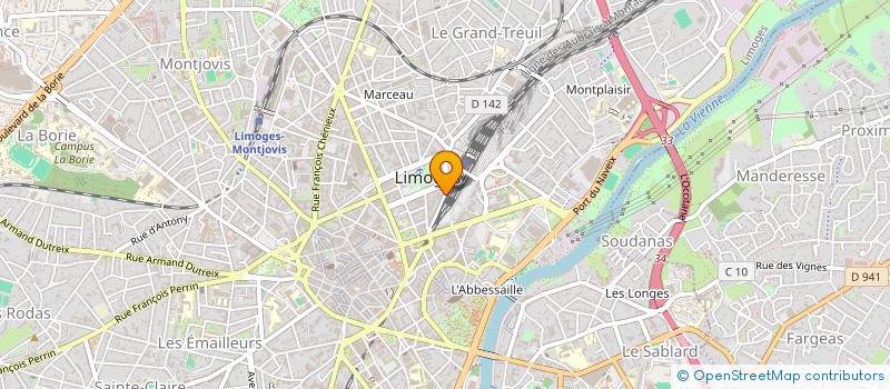 localisation de l'entreprise LE MARIGNY à LIMOGES