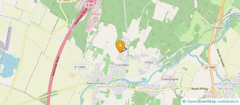 localisation de l'entreprise LE MARIGNY - JURA  ARLAY