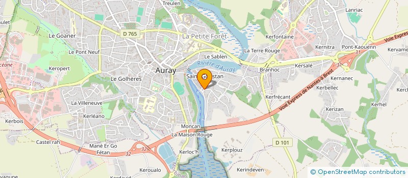 localisation de l'entreprise LE MARIN à AURAY