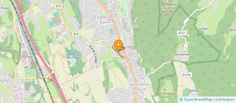 localisation de l'entreprise LE MARIN  CHALLES-LES-EAUX