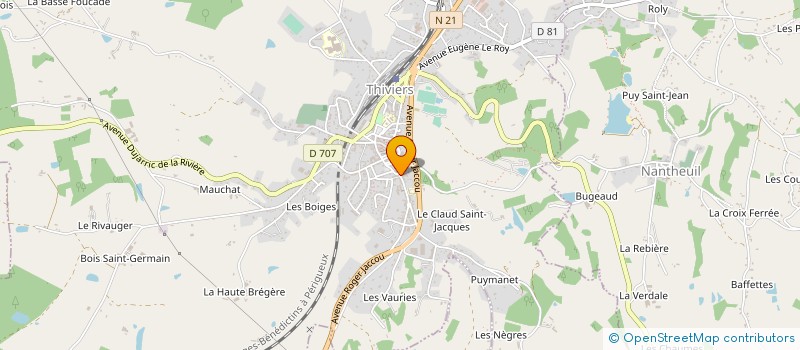 localisation de l'entreprise LE MARIN GAILLARD  THIVIERS