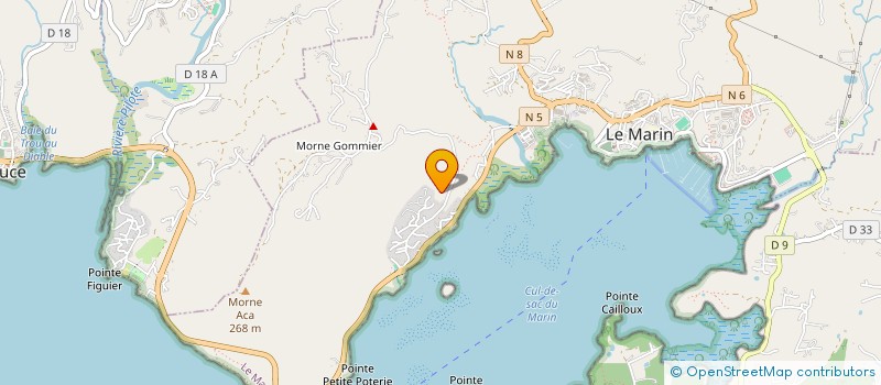 localisation de l'entreprise LE MARINBRICO à LE MARIN