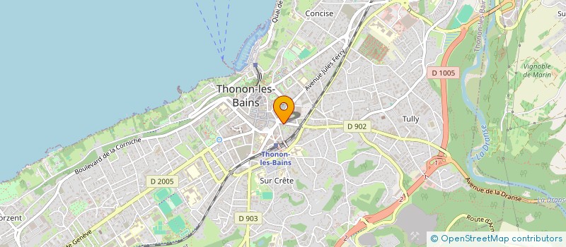localisation de l'entreprise LE MARINOS à THONON-LES-BAINS
