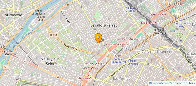 localisation de l'entreprise LE MARIUS à LEVALLOIS-PERRET