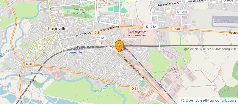 localisation de l'entreprise LE MARKET  LUNEVILLE