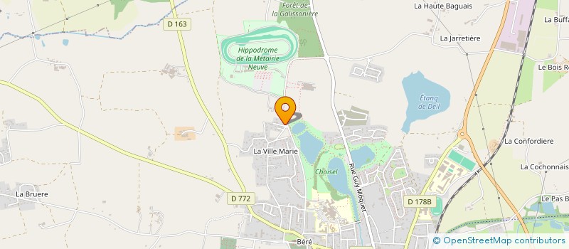 localisation de l'entreprise LE MARLY  CHATEAUBRIANT