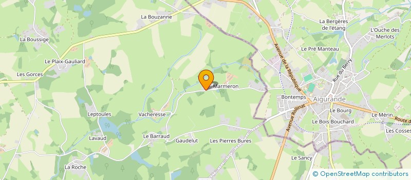 localisation de l'entreprise LE MARMERON  MEASNES